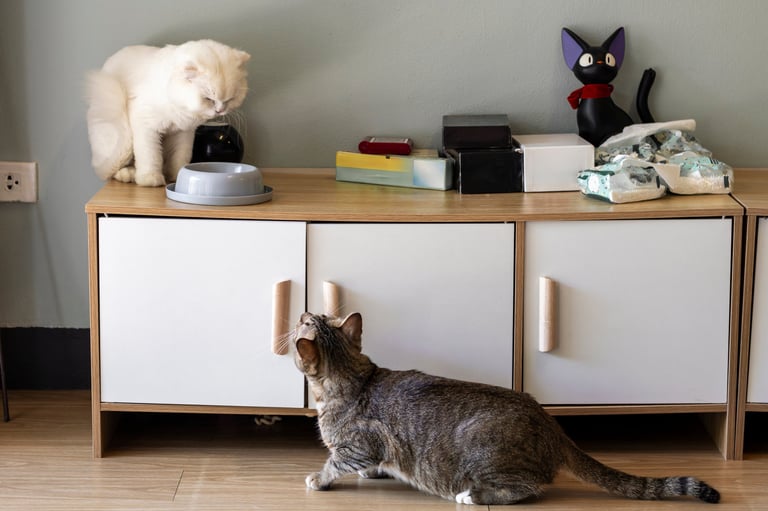 Pet Storage Bench - Linen - Pawiture